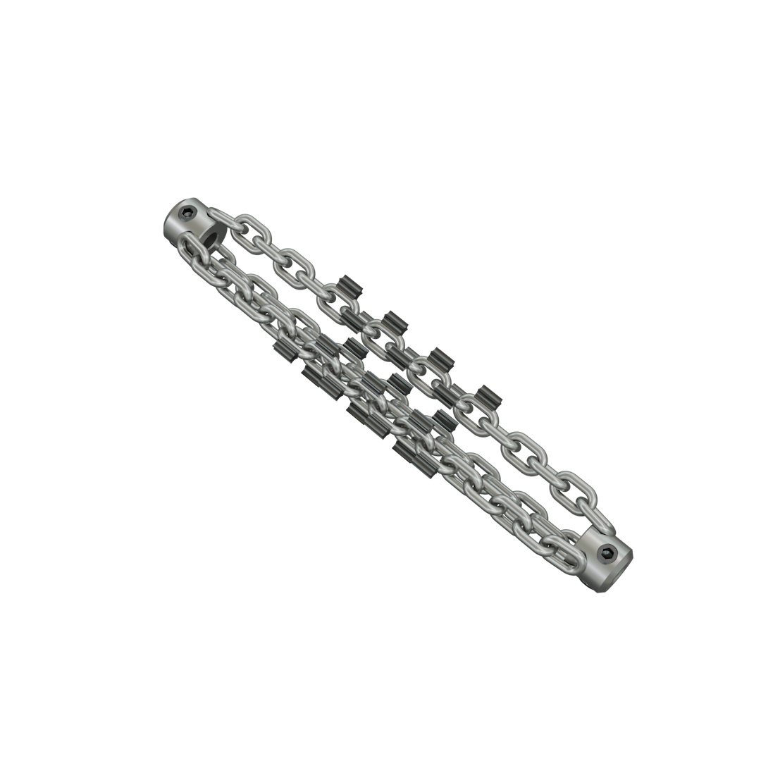 Rassi, 8mm, 17-lenkkiä, 3-ketjua, DN150