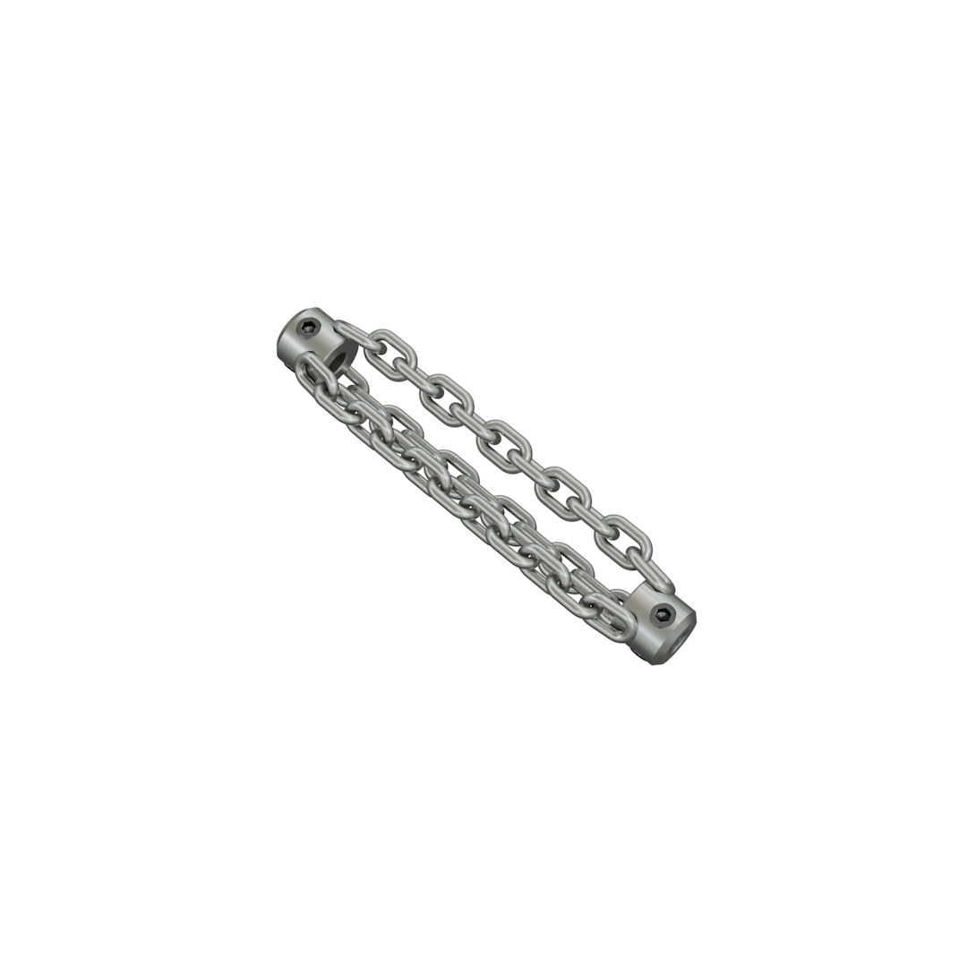Putkirassi palaton DN70, 8mm, 11-lenkki, 3-ketju