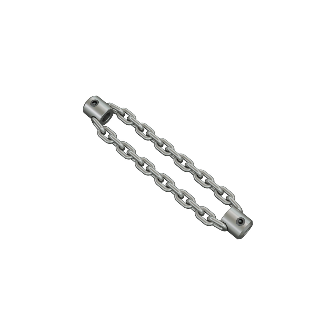 Putkirassi palaton DN100, 10mm, 13-lenkki, 2-ketju