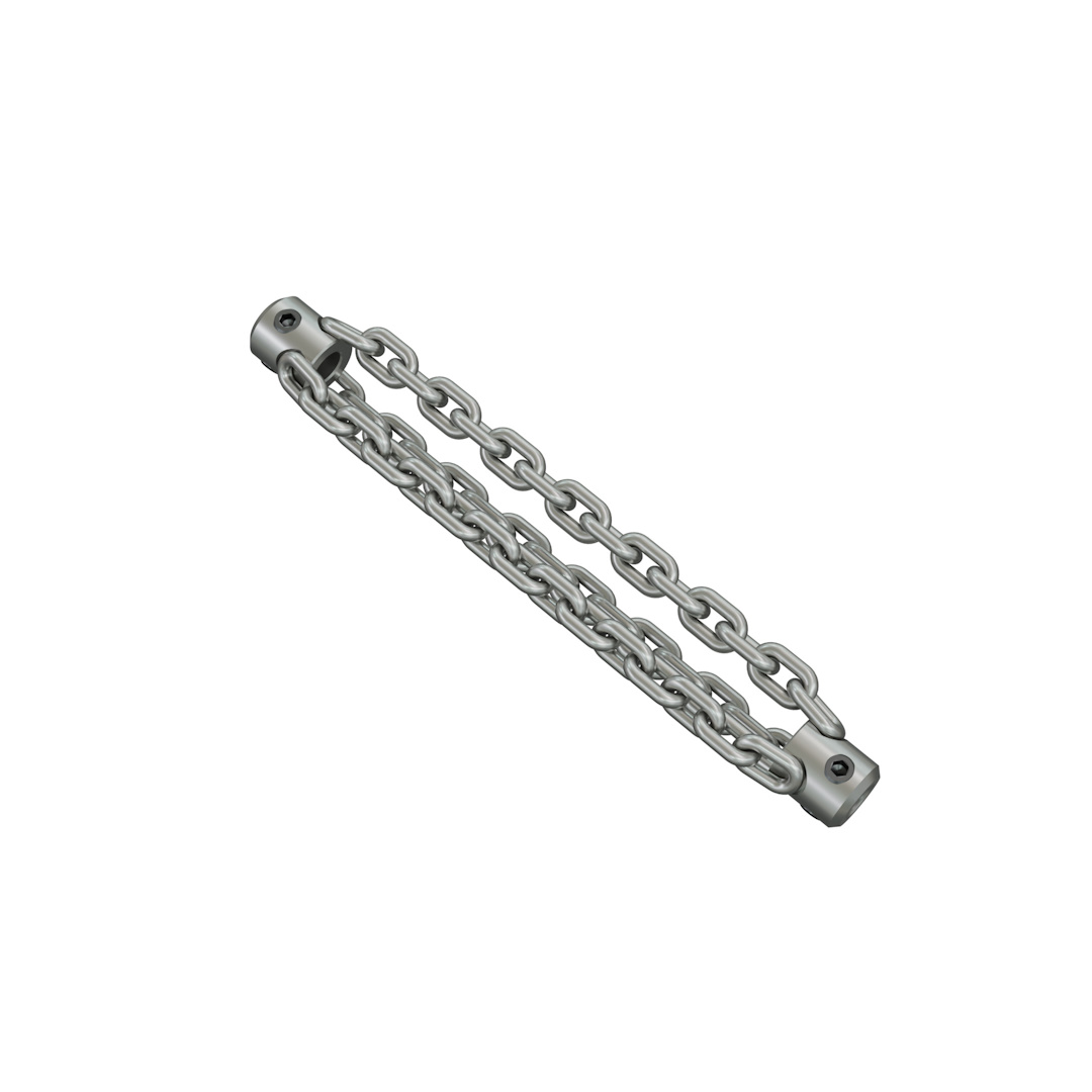 Putkirassi palaton DN125, 10mm, 15-lenkki, 3-ketju